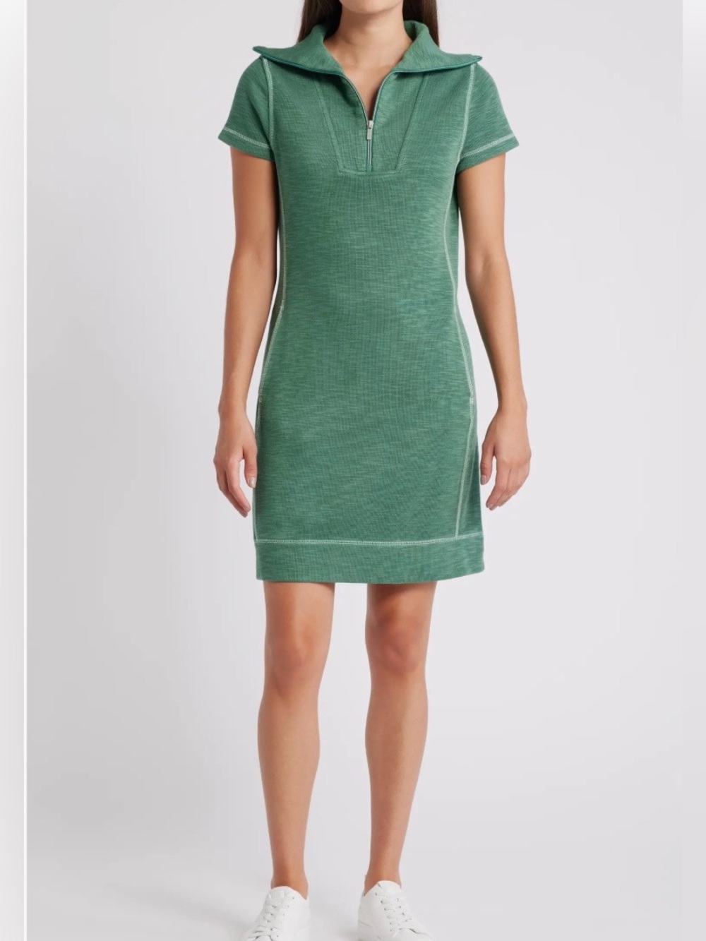 Tommy Bahama Tobago Bay 1/2  Zip Polo Dress in Green